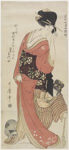 加賀県の千代c。 1801-1804 作： Kitagawa Utamaro